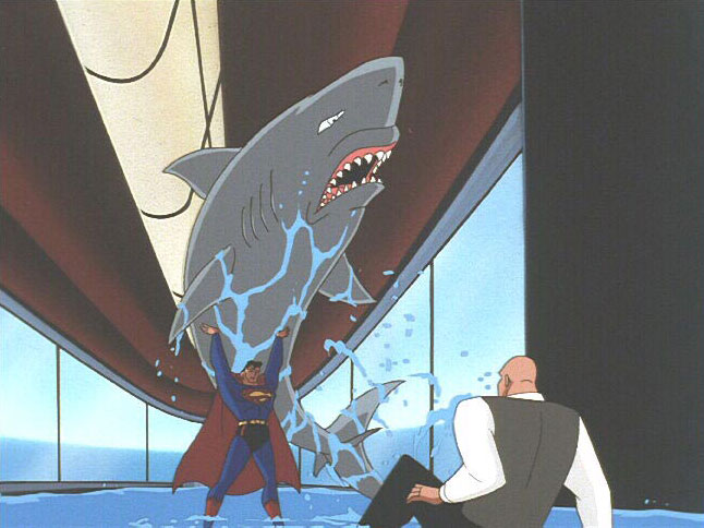 Superman with Shark