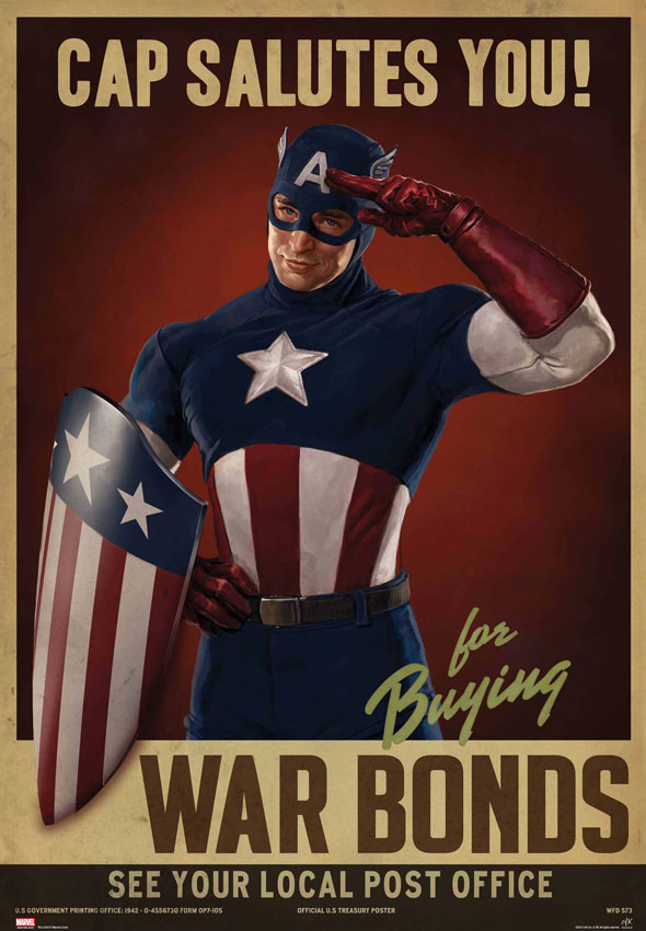 Captain America Propaganda Poster