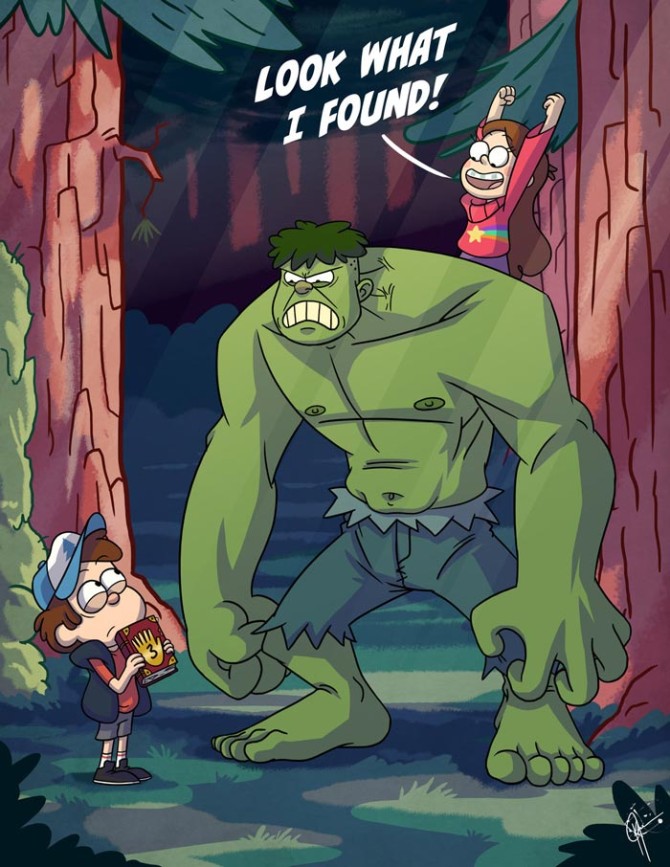 Hulk in Gravity Falls