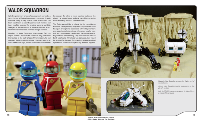 Lego Space book spread