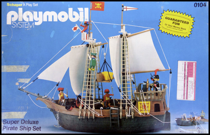 Vintage Playmobil Pirate Ship